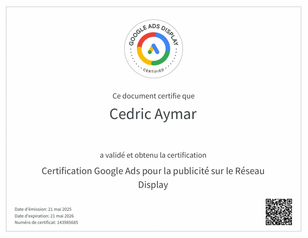 google-ads-display-certification-cedric-aymar